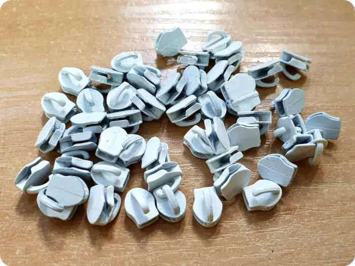 SUWAK WODZIK 3 mm bez PRZYWIESZKI - METALOWY BIAŁY