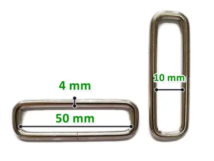 Ramki metalowe SREBRNE 50/10mm