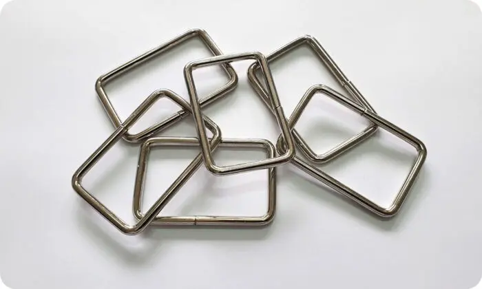 Ramki metalowe SREBRNE 50/30mm