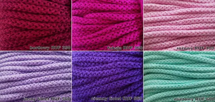 ZESTAW SZNURKÓW BAWEŁNIANYCH 3,5mm - po 1 metrze