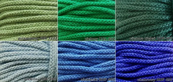 ZESTAW SZNURKÓW BAWEŁNIANYCH 3,5mm - po 1 metrze