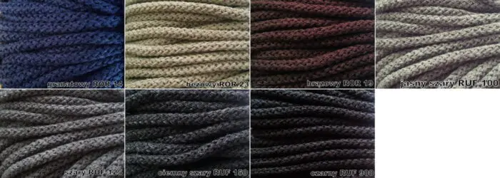 ZESTAW SZNURKÓW BAWEŁNIANYCH 3,5mm - po 1 metrze