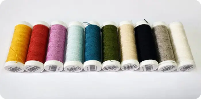 ZESTAW NICI LNIANYCH LENO 40 - 70 m - 10 KOLORÓW