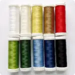 ZESTAW NICI TYTAN 100 DO HAFTU KORALIKOWEGO - 200m - 10 KOLORÓW