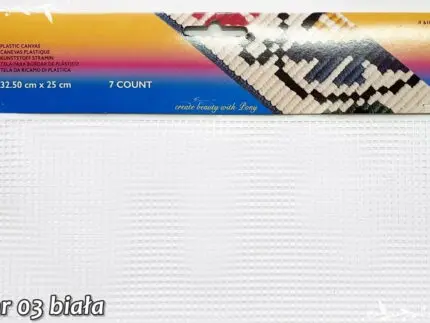 KANWA DO HAFTU PLASTIKOWA PONY 7ct - 32,50 x 25 cm (61007)