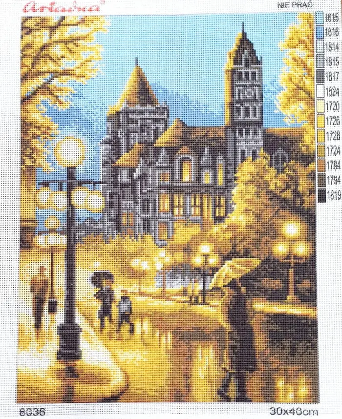 KANWA 30x40 MIASTO NOCĄ (8036)