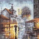 KANWA 30x40 MIASTO NOCĄ (8035)