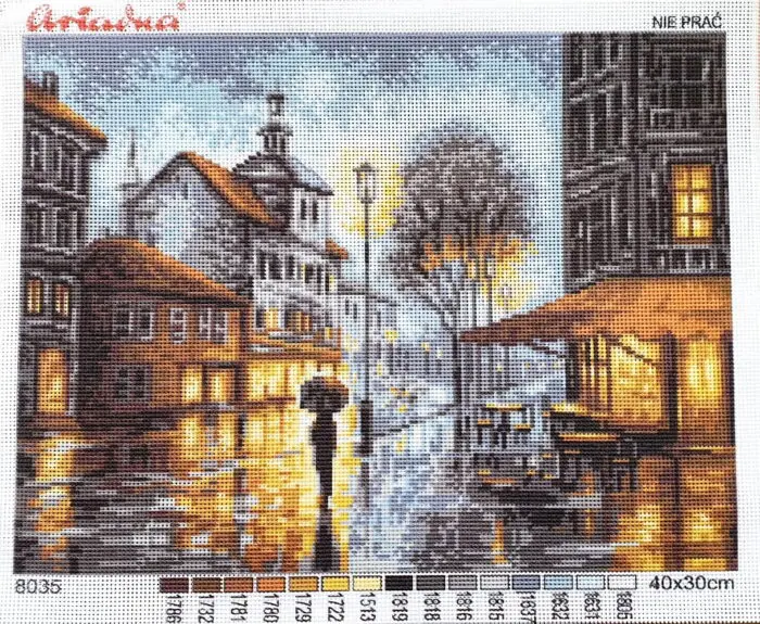 KANWA 30x40 MIASTO NOCĄ (8035)