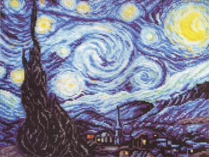 Kanwa 30x40 VAN GOGH - GWIAŹDZISTA NOC (0818)