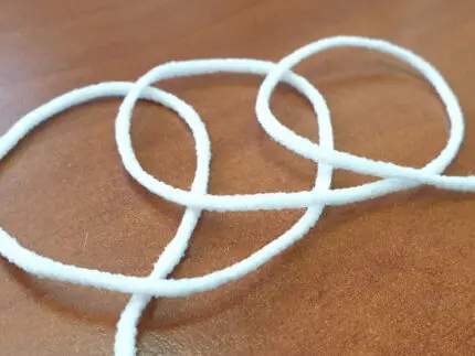 Guma okrągła MIĘKKA BIAŁA 2,5mm