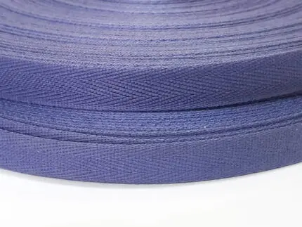 Taśma bawełniana JODEŁKA 14 mm - FIOLETOWONIEBIESKA