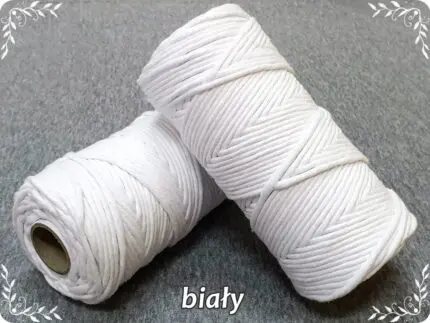 Sznurek bawełniany SKRĘCANY 3mm/ 100m (j)