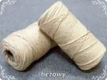 Sznurek bawełniany SKRĘCANY 3mm/ 100m (j)