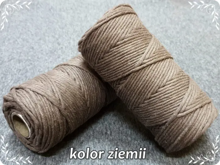 Sznurek bawełniany SKRĘCANY 3mm/ 100m (j)