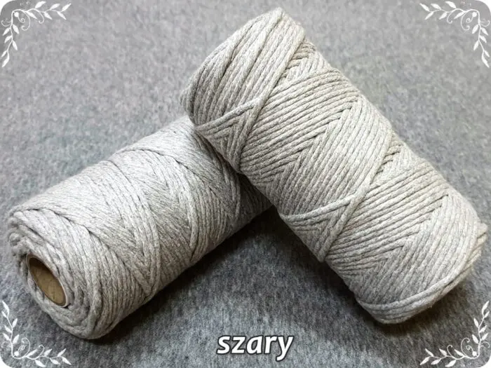 Sznurek bawełniany SKRĘCANY 3mm/ 100m (j)