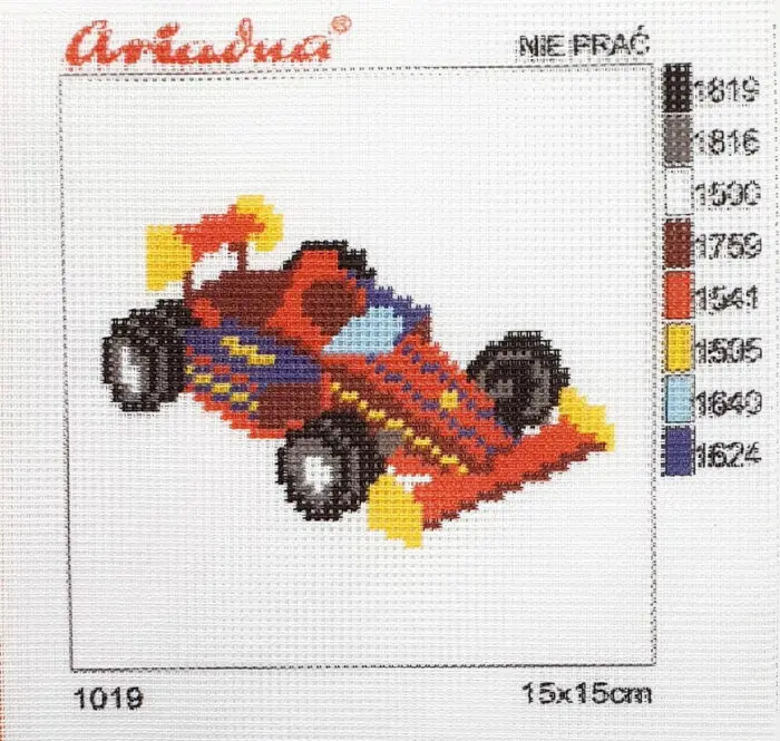Kanwa z nadrukiem 15x15 - AUTKO (1019)