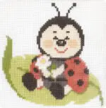 Kanwa z nadrukiem 15x15 - BIEDRONKA (1023)