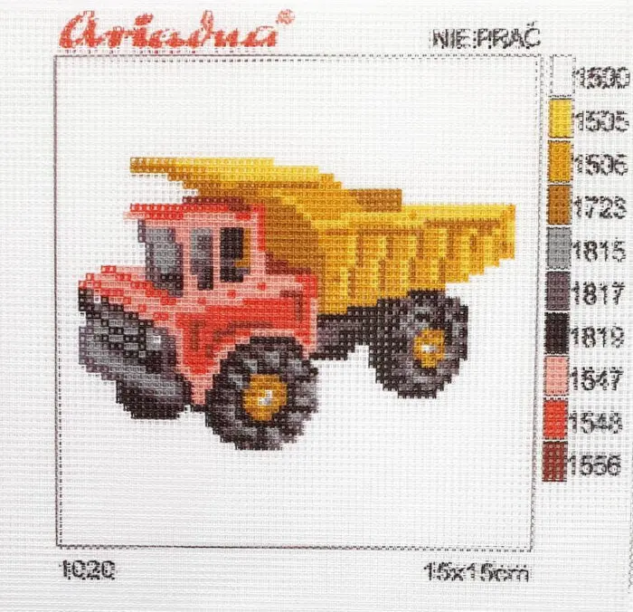 Kanwa z nadrukiem 15x15 - WYWROTKA (1020)