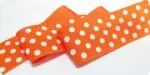 WSTĄŻKA tasiemka RYPSOWA w KROPKI GROSZKI 40mm