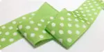 WSTĄŻKA tasiemka RYPSOWA w KROPKI GROSZKI 40mm