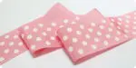 WSTĄŻKA tasiemka RYPSOWA w KROPKI GROSZKI 40mm