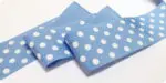 WSTĄŻKA tasiemka RYPSOWA w KROPKI GROSZKI 40mm