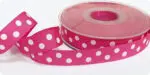 WSTĄŻKA tasiemka RYPSOWA w KROPKI GROSZKI 16mm