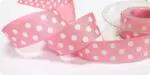 WSTĄŻKA tasiemka RYPSOWA w KROPKI GROSZKI 25mm
