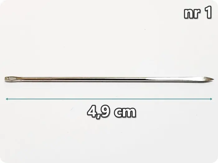 ZESTAW IGIEŁ DO SZYCIA SKÓRY - 5 IGIEŁ