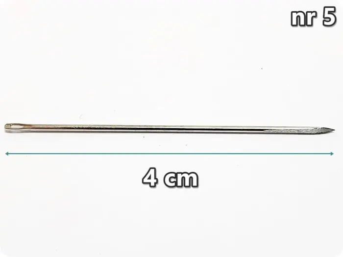 ZESTAW IGIEŁ DO SZYCIA SKÓRY - 5 IGIEŁ