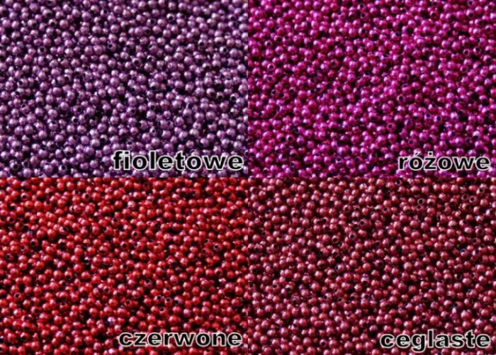 KORALIKI PEREŁKI 3 mm METALICZNE - RÓŻNE KOLORY