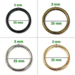 Kółka metalowe 25mm