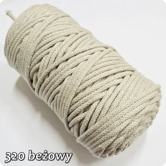 Sznurek BAWEŁNIANY 5mm/ rolka 100m