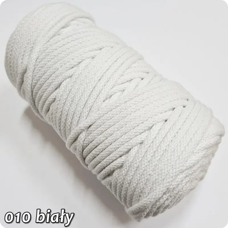 Sznurek pleciony BAWEŁNIANY 5mm na metry