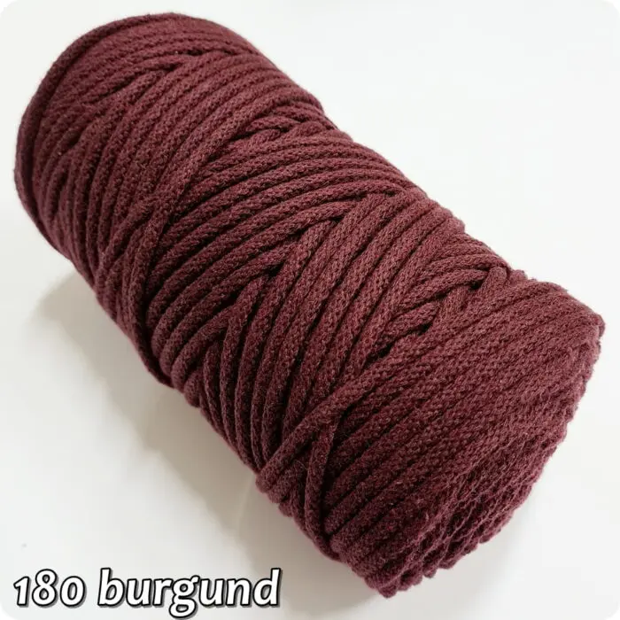 Sznurek pleciony BAWEŁNIANY 5mm na metry