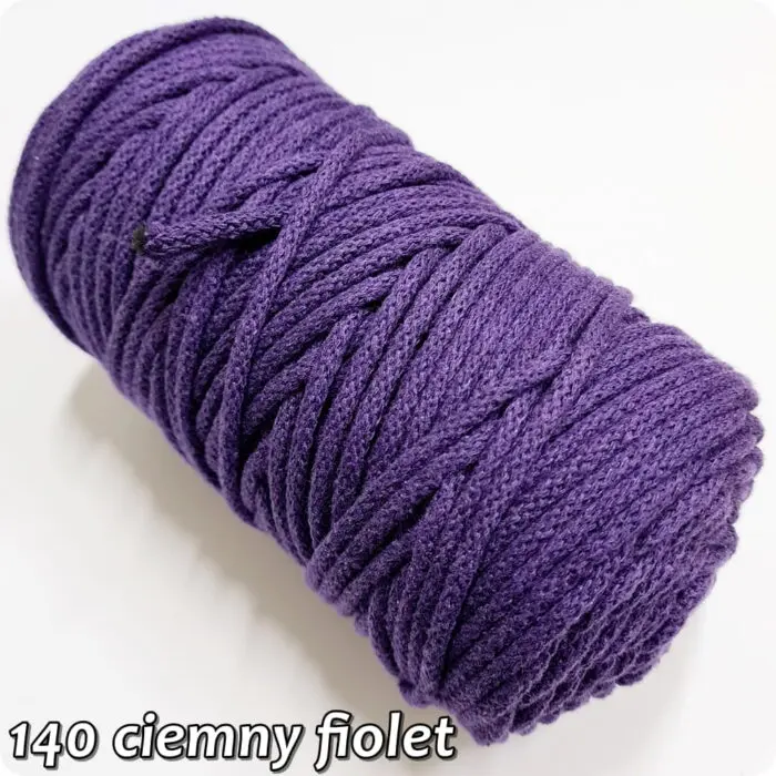 Sznurek pleciony BAWEŁNIANY 5mm na metry