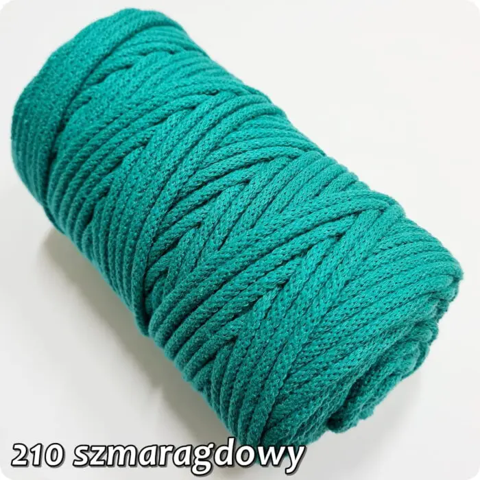 Sznurek pleciony BAWEŁNIANY 5mm na metry