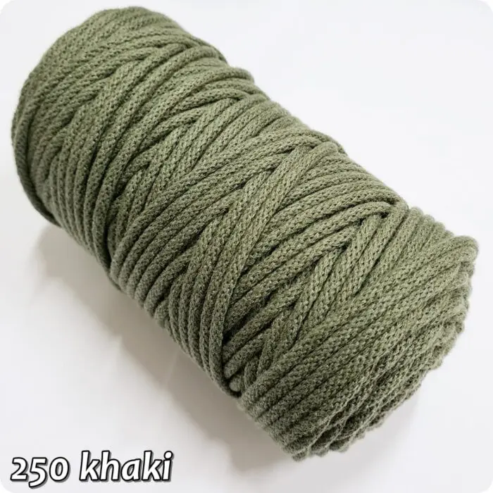 Sznurek pleciony BAWEŁNIANY 5mm na metry