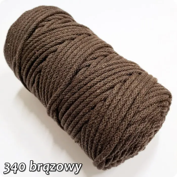 Sznurek pleciony BAWEŁNIANY 5mm na metry