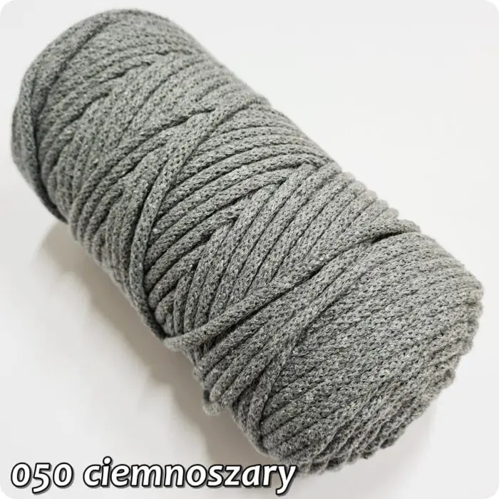 Sznurek pleciony BAWEŁNIANY 5mm na metry