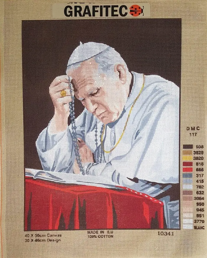 Kanwa z nadrukiem JAN PAWEŁ II (10341)