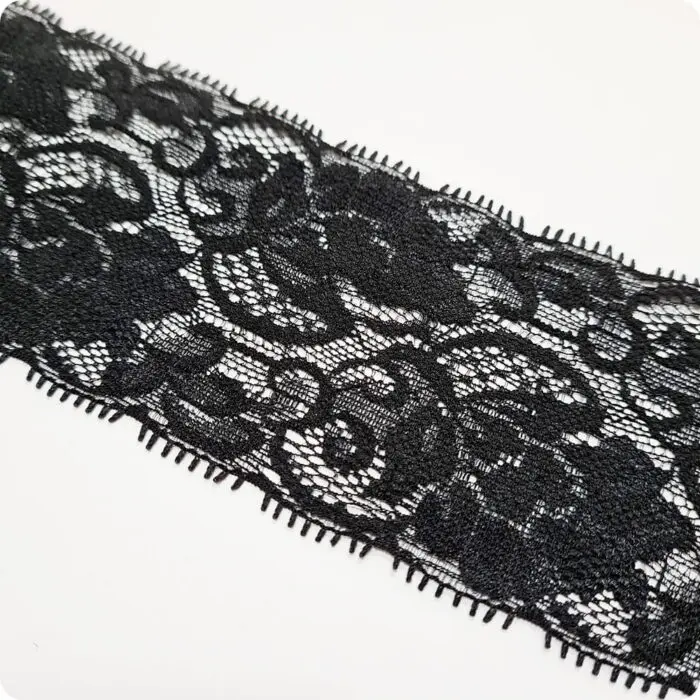 KORONKA ELASTYCZNA szer. 70mm CZARNA