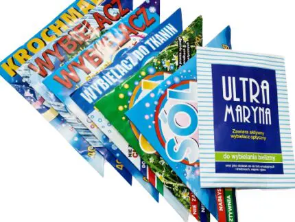 ZESTAW ŚRODKÓW DO PRANIA I WYBIELANIA - 7szt