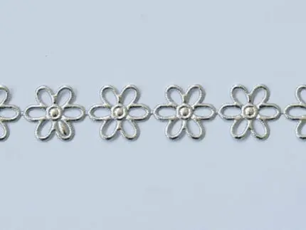 APLIKACJE NA TAŚMIE KWIATKI (SREBRNE LUB ZŁOTE) wz 83