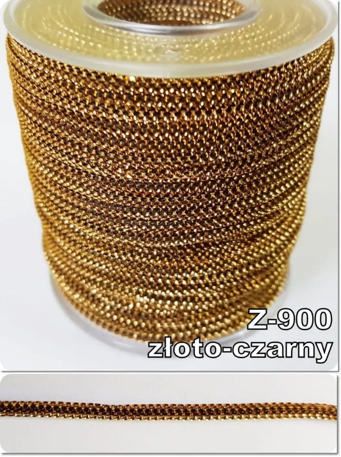 Sznurek metalizowany PERLA 3mm na metry