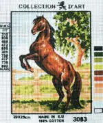 Kanwa z nadrukiem KOŃ (3083)