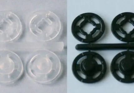 ZATRZASKI PLASTIKOWE 13 mm - 3 SZTUKI