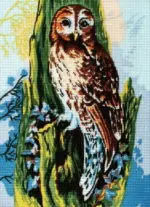 Kanwa z nadrukiem SOWA (6252)