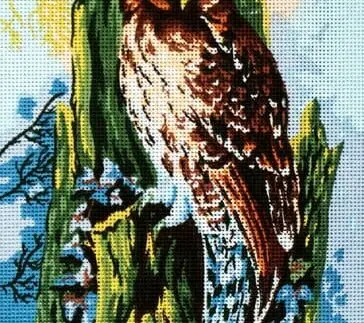 Kanwa z nadrukiem SOWA (6252)