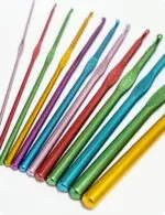 ZESTAW KOLOROWYCH SZYDEŁEK aluminiowych od 2 do 8 mm